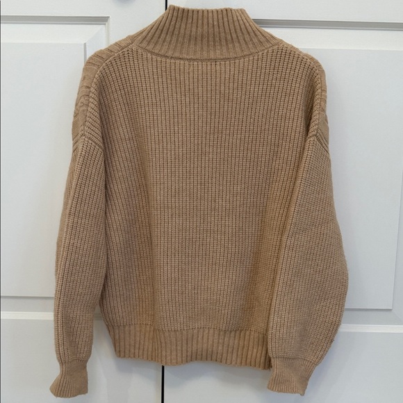 Lyla + Luxe Cozy Tan Cable Knit Sweater - Picture 2 of 2